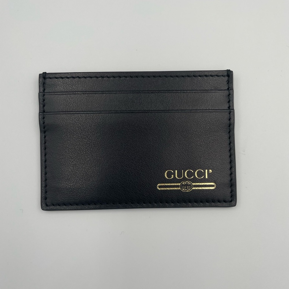 Gucci Black Calfskin Card Holder